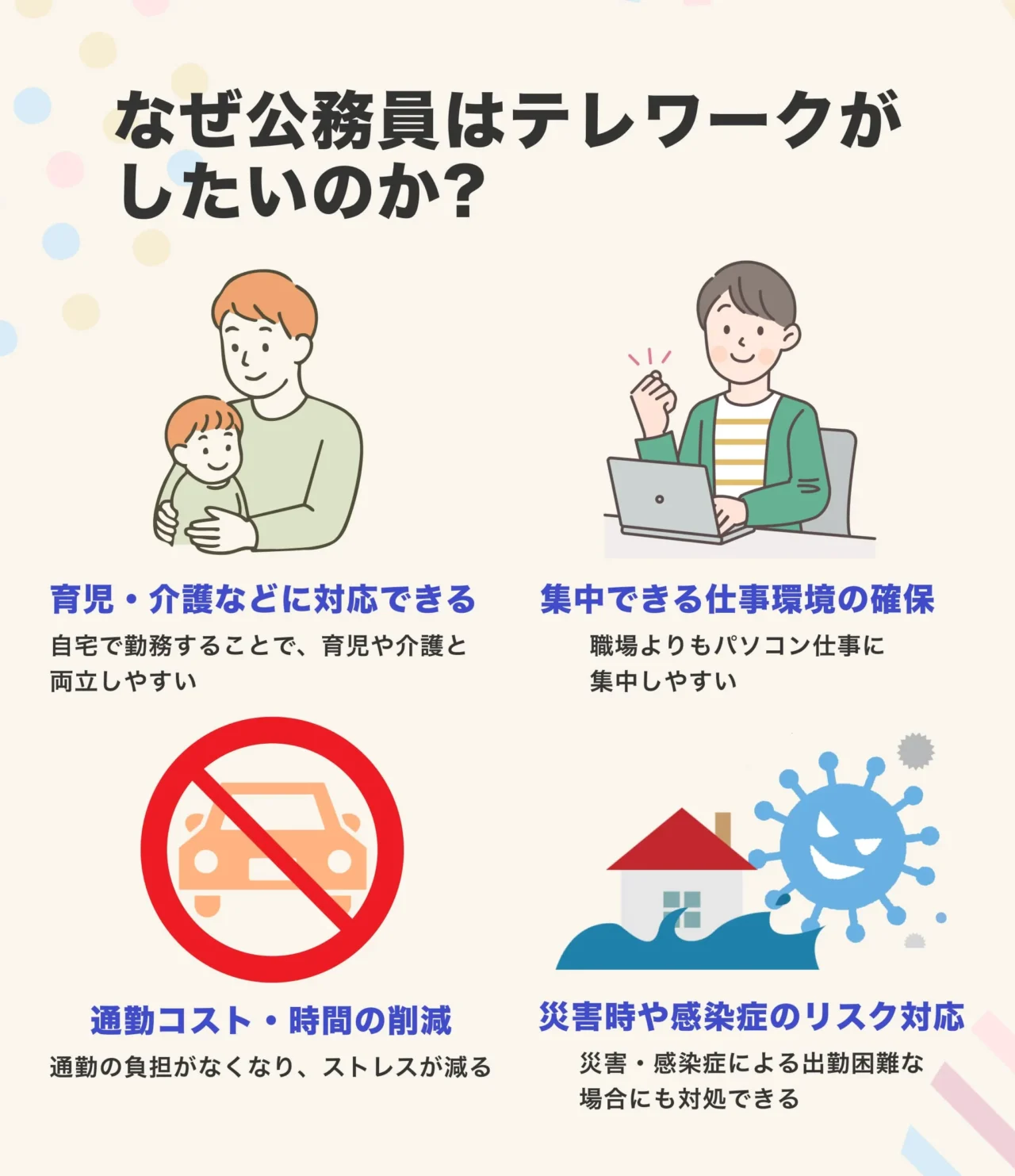 なぜ公務員はテレワークがしたいのか