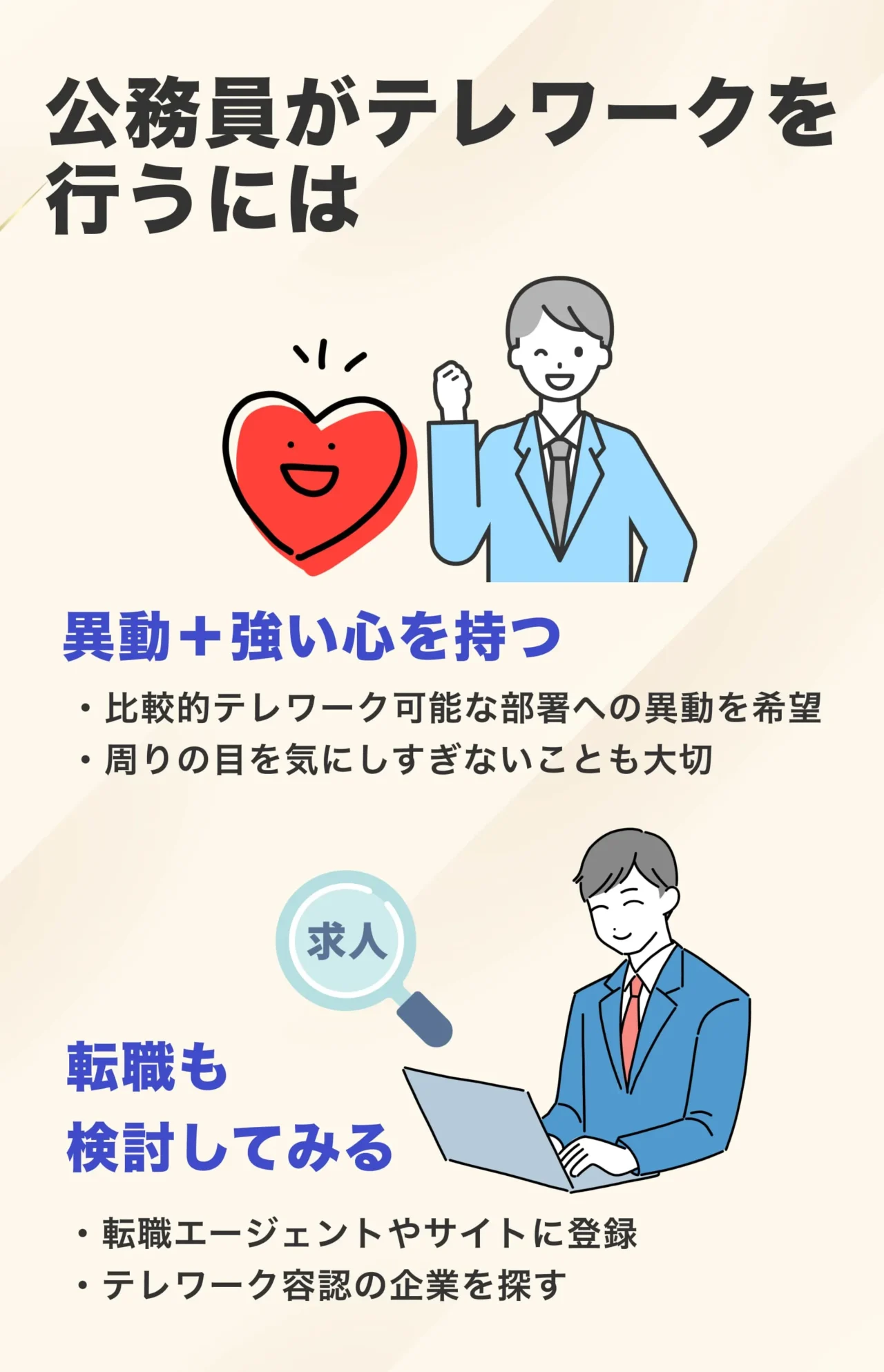 公務員がテレワークを行うには